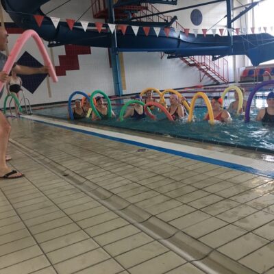 Zajęcia fitness na basenie