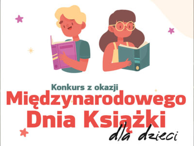 Plakat konkurs z okazji Międzynarodowego Dnia książki